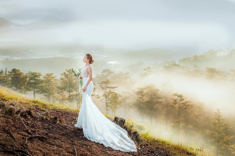 Bride on wedding day